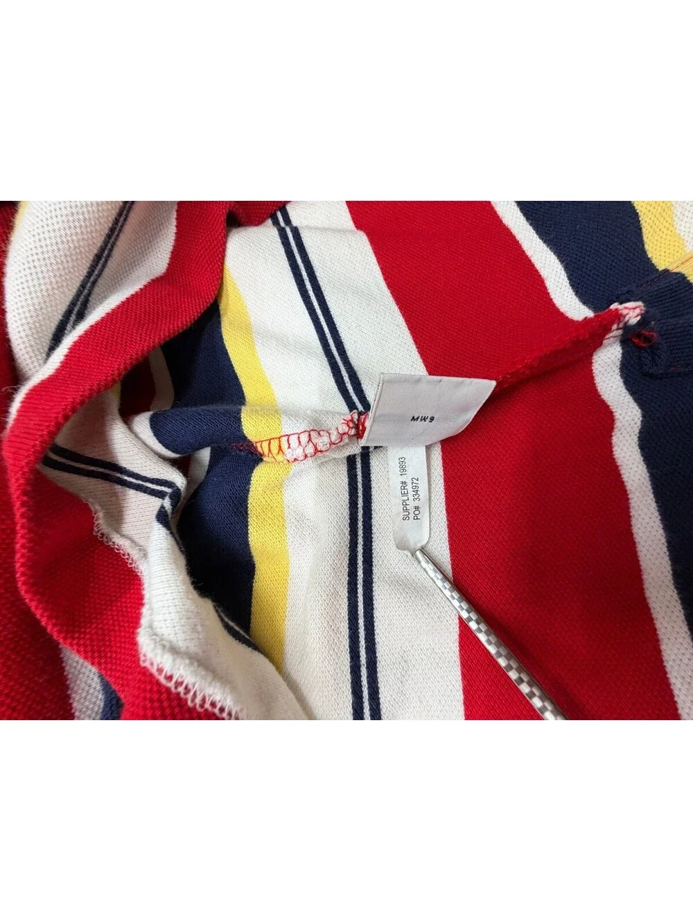 Polo Ralph Lauren Men's Polo Shirt Striped 2-Button Logo Size Large Multicolor